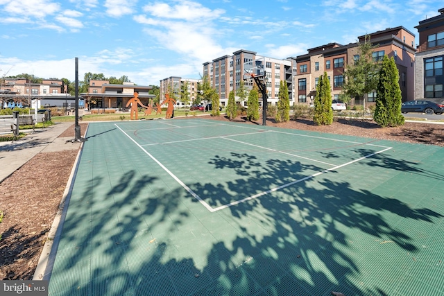 view of sport court