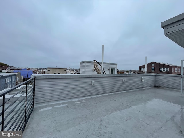 view of patio with a balcony