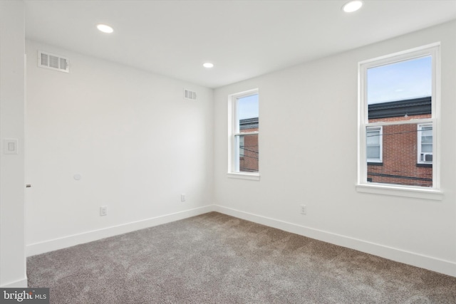 carpeted empty room with plenty of natural light