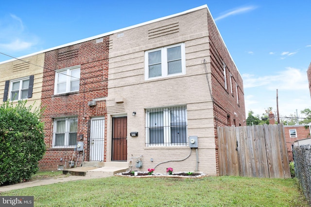 view of property with a front yard