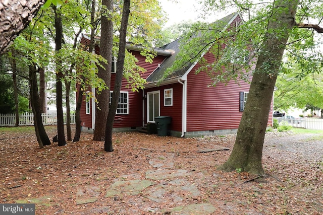 view of home's exterior