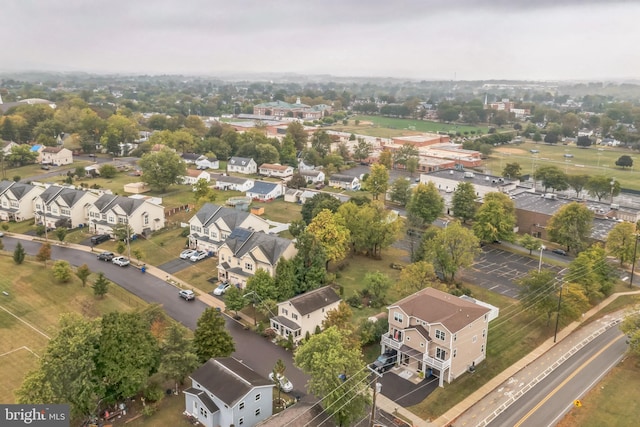 bird's eye view featuring a residential view