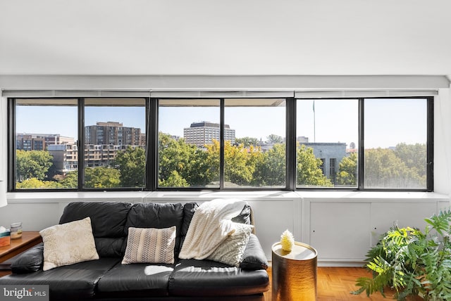 sunroom with a healthy amount of sunlight