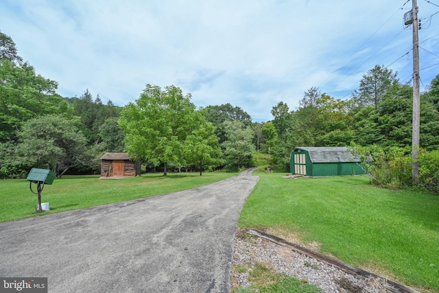 view of street with driveway