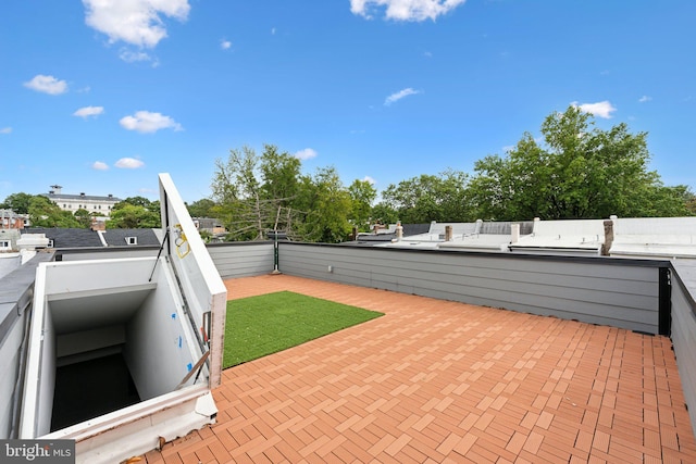 view of patio / terrace featuring a balcony