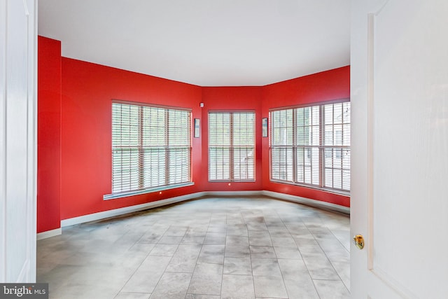 view of tiled empty room