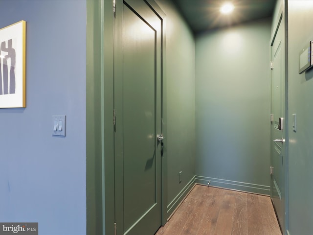 entryway featuring dark hardwood / wood-style flooring