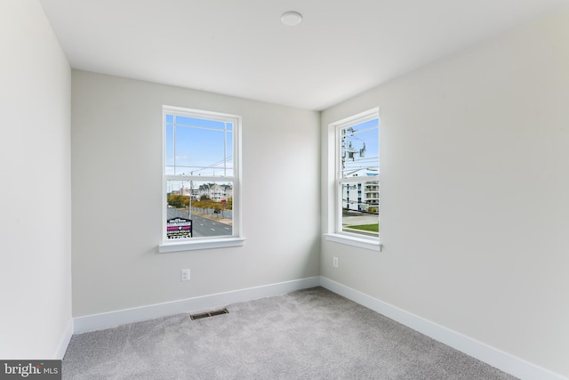 view of carpeted empty room