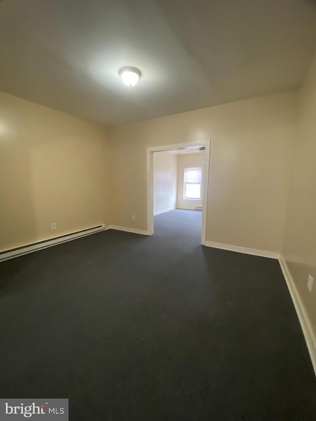 spare room featuring baseboard heating