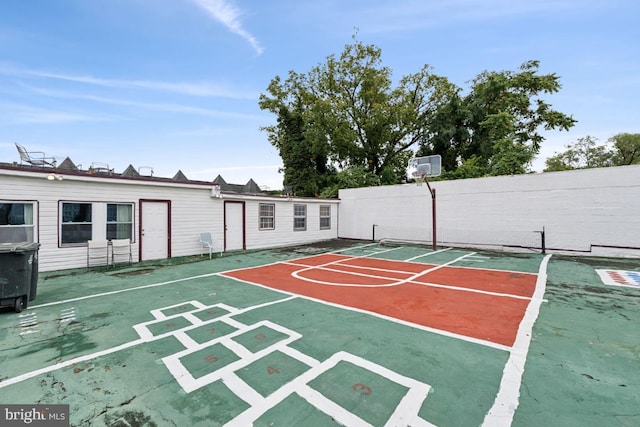 view of sport court