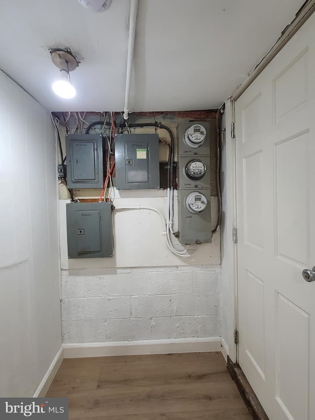 utility room with electric panel
