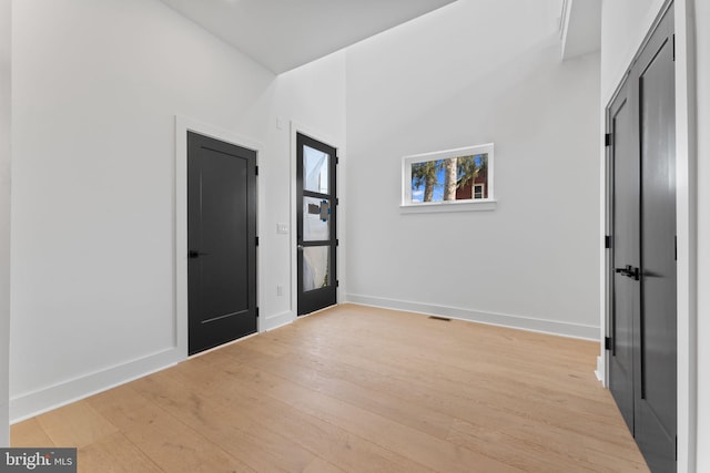 entryway featuring light wood-type flooring