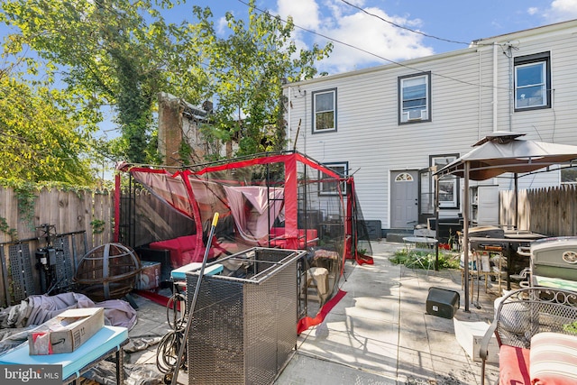 view of patio / terrace with a gazebo