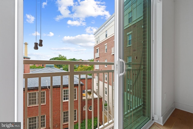 view of balcony