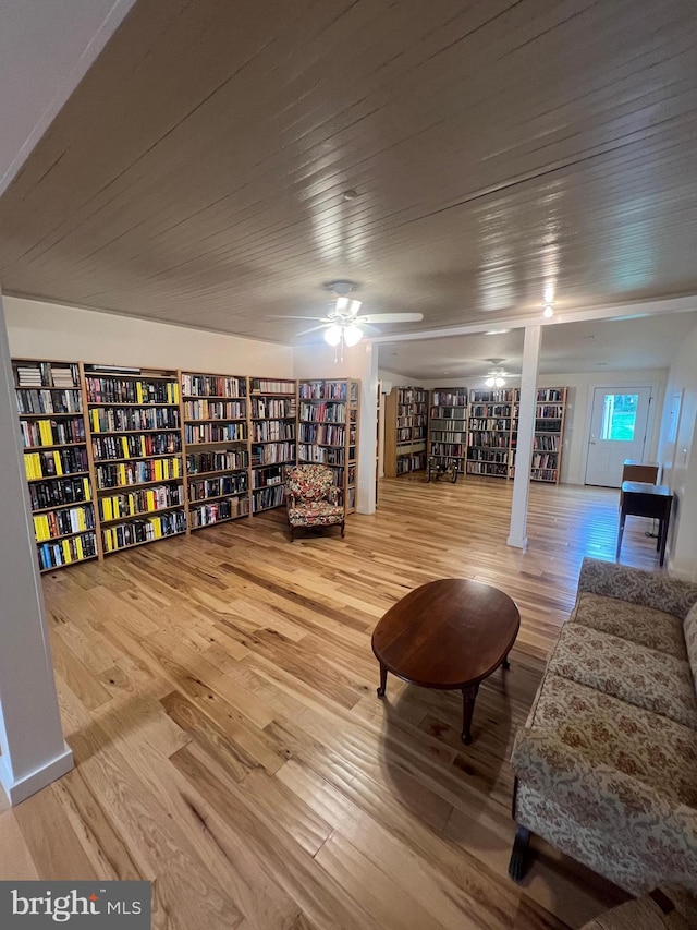 unfurnished room with wood-type flooring