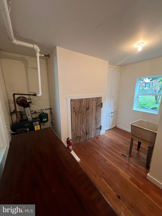 interior space featuring hardwood / wood-style floors