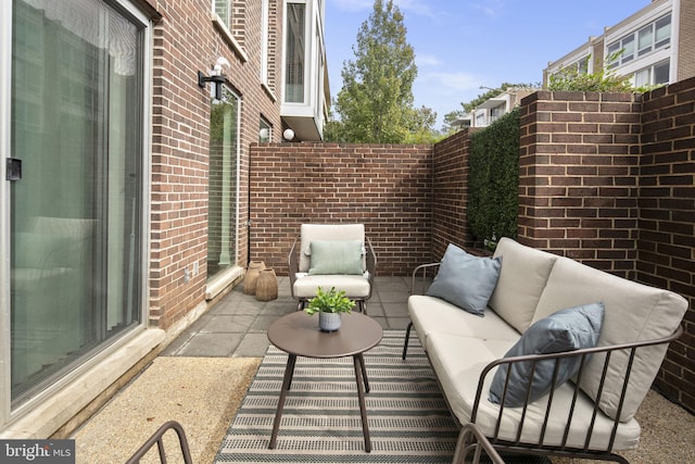 view of patio / terrace featuring outdoor lounge area