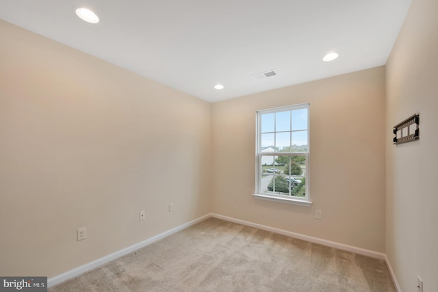 view of carpeted empty room