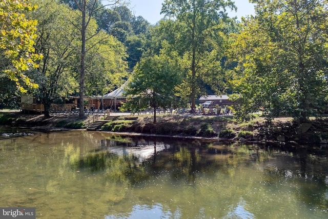 view of water feature