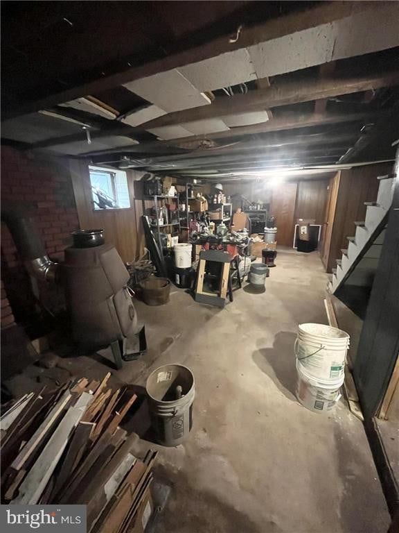 view of basement