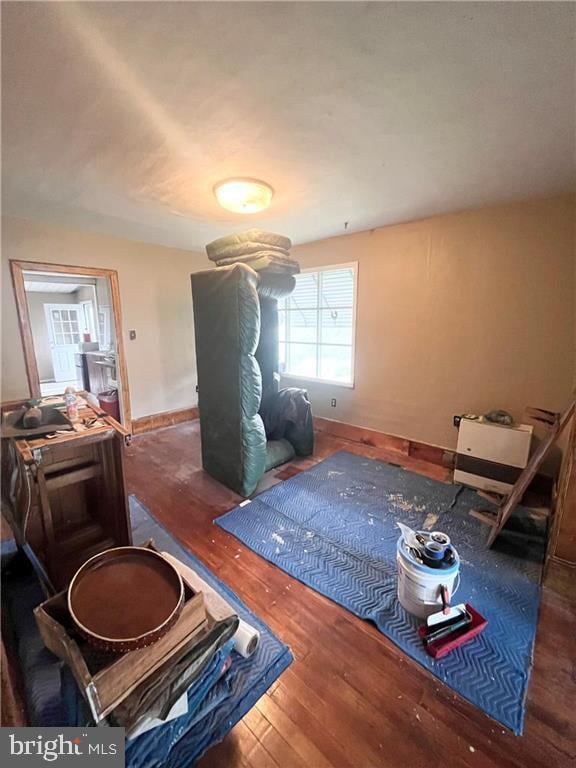 interior space featuring hardwood / wood-style flooring