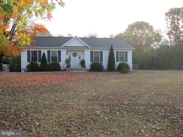 view of front of home