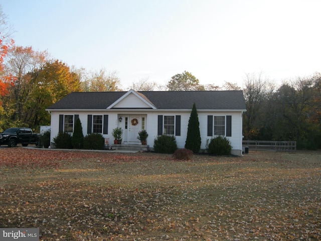 view of ranch-style house