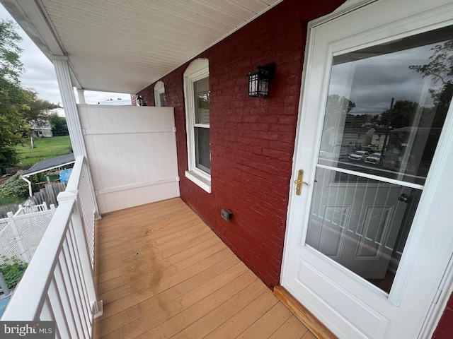 view of balcony