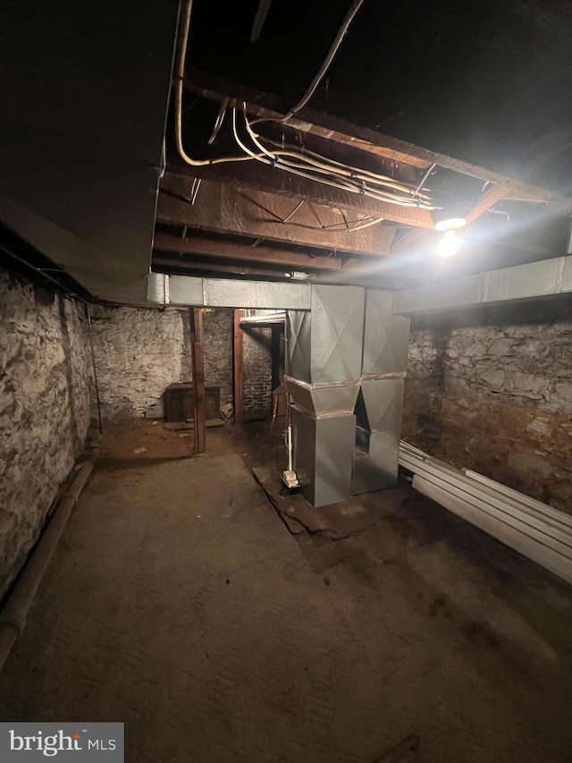 view of basement