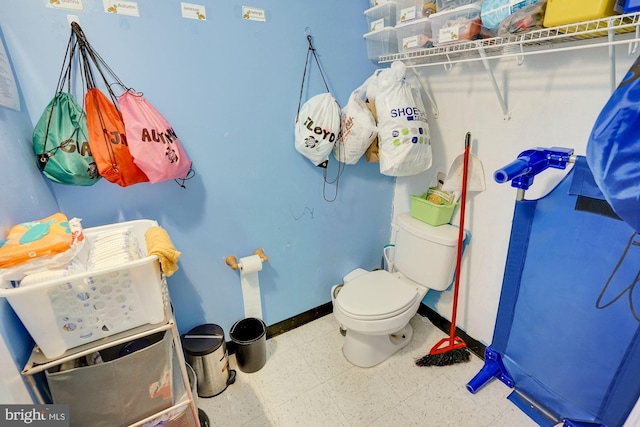 bathroom featuring toilet