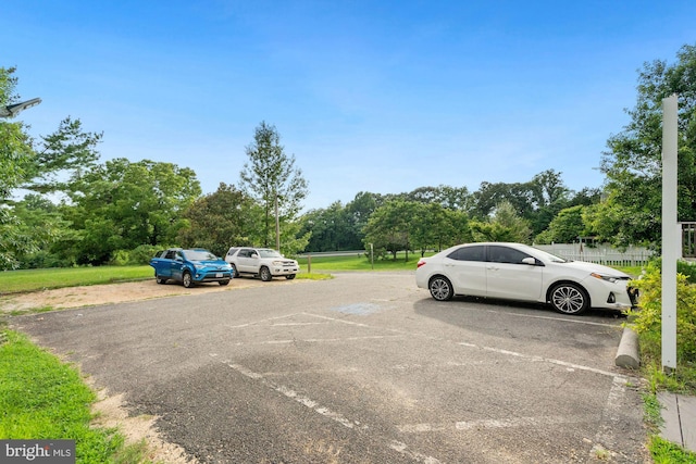 view of car parking