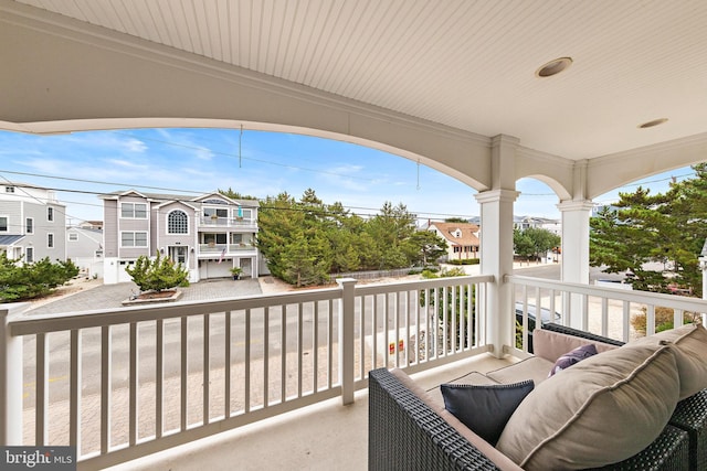 view of balcony