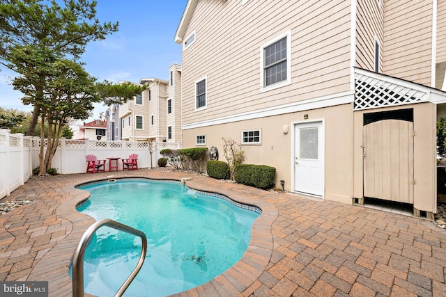 view of pool with a patio area