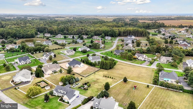 drone / aerial view featuring a residential view
