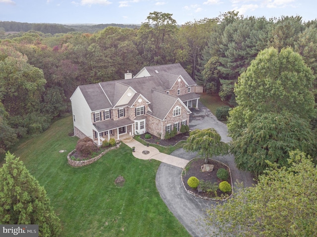 birds eye view of property