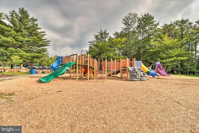 view of jungle gym