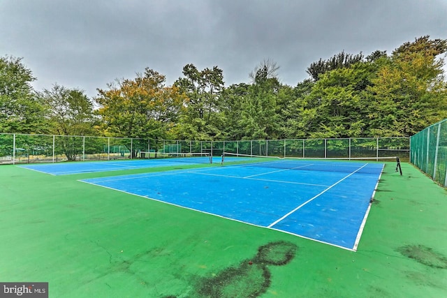 view of sport court