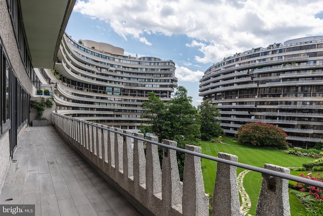 view of balcony