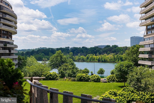 view of water feature