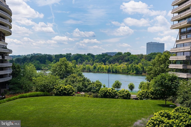 view of water feature