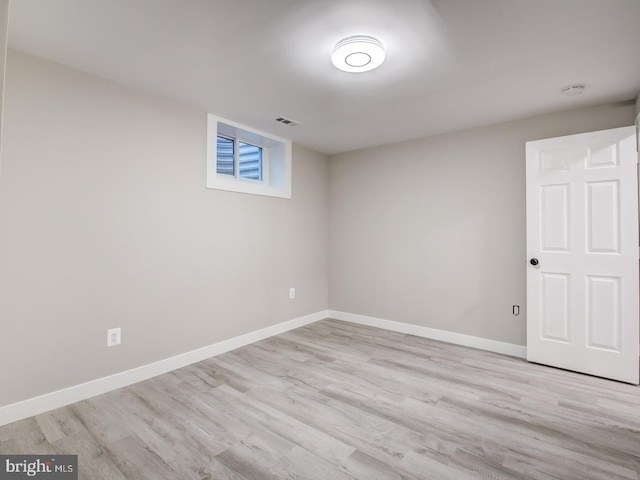 interior space featuring light hardwood / wood-style floors