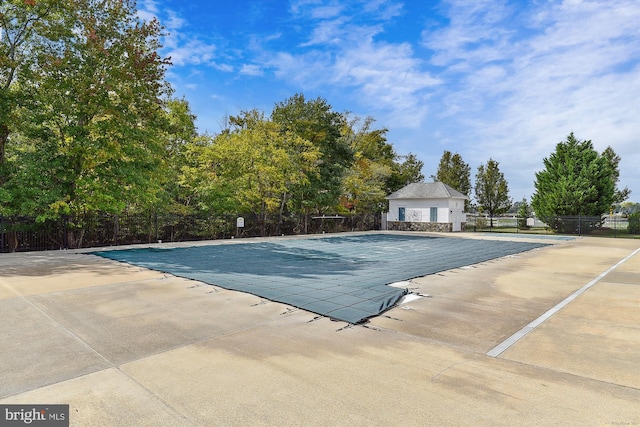 view of pool with a patio