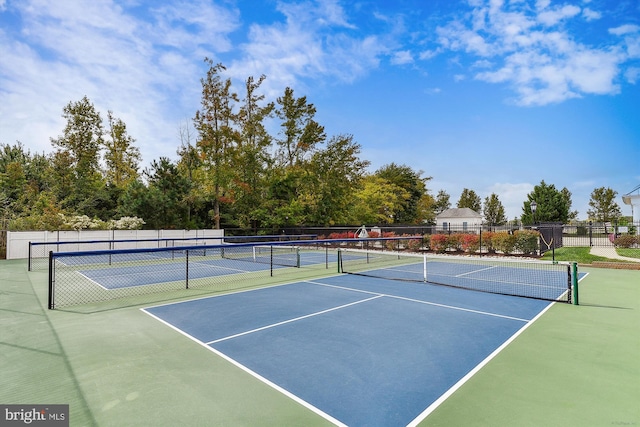 view of sport court