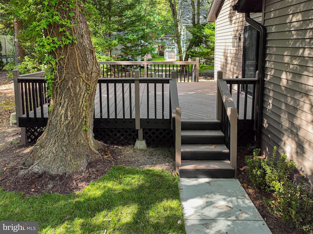 view of wooden terrace