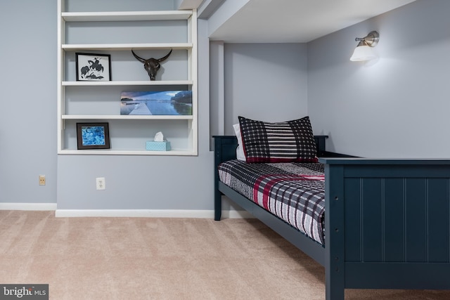 bedroom featuring carpet flooring