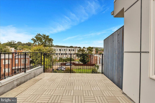 view of patio / terrace featuring a balcony