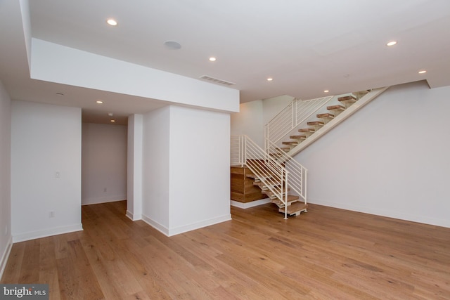 interior space featuring light hardwood / wood-style flooring