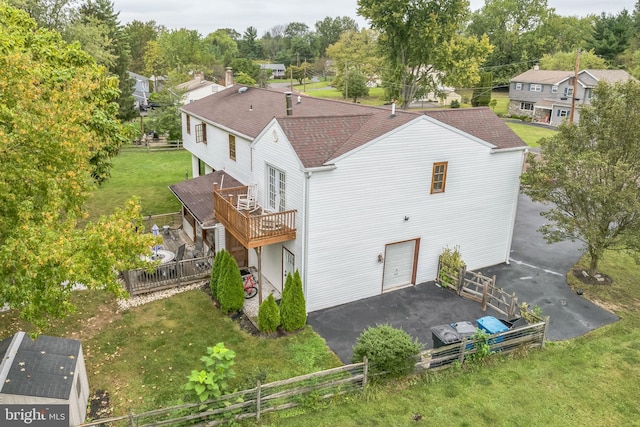 birds eye view of property