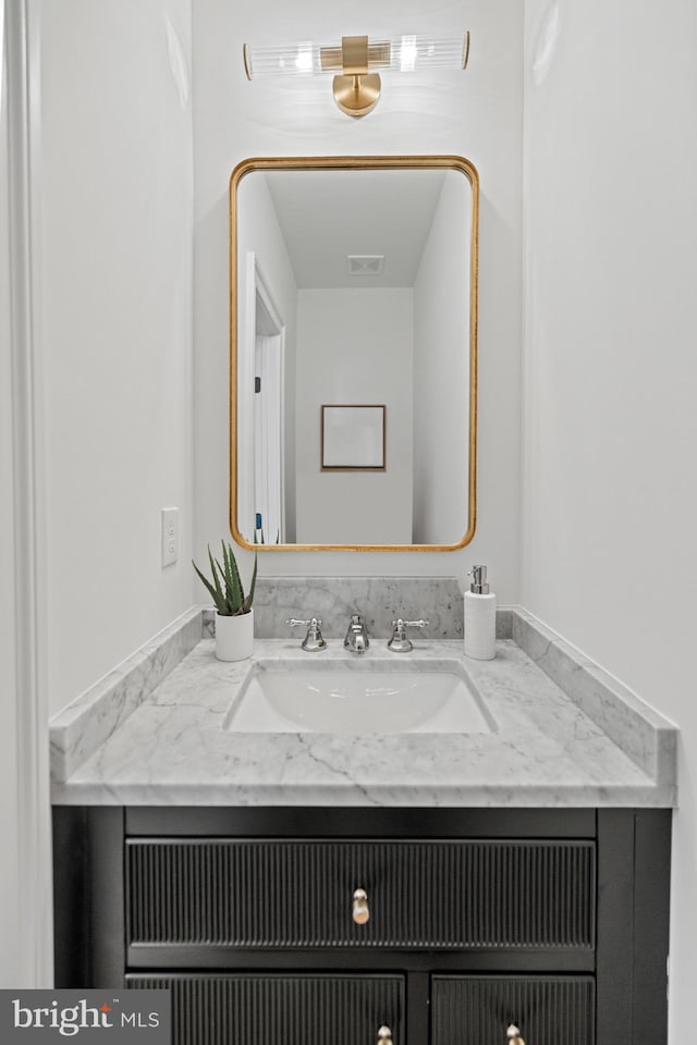 bathroom featuring vanity