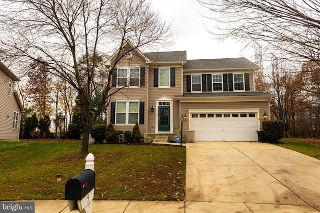 5 Cedarhouse Ct, Rosedale, MD 21237 - view of front of property with a garage, driveway, and a front yard